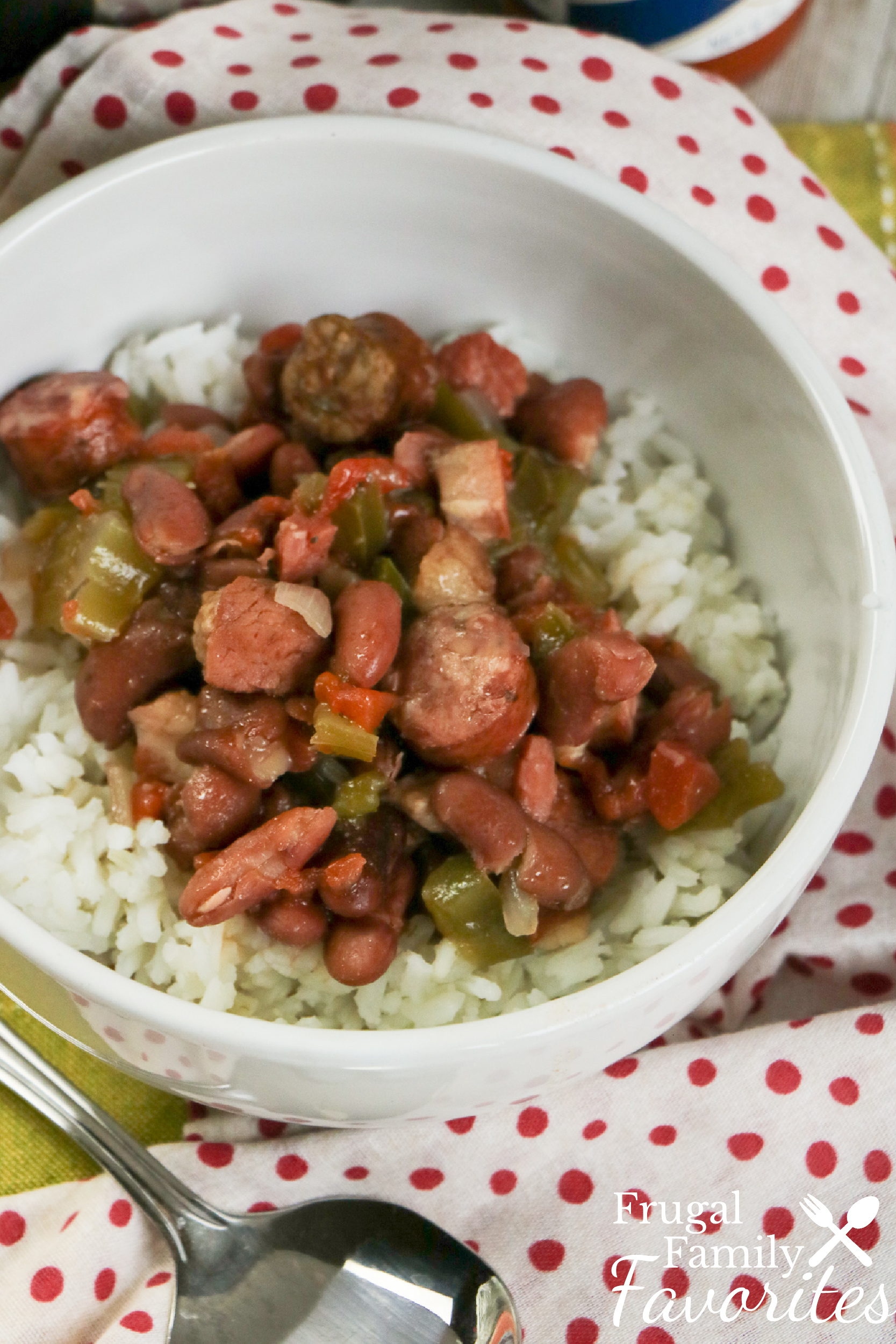 This stovetop Southern Red Beans and Rice recipe includes ham and sausage which makes it incredible.
