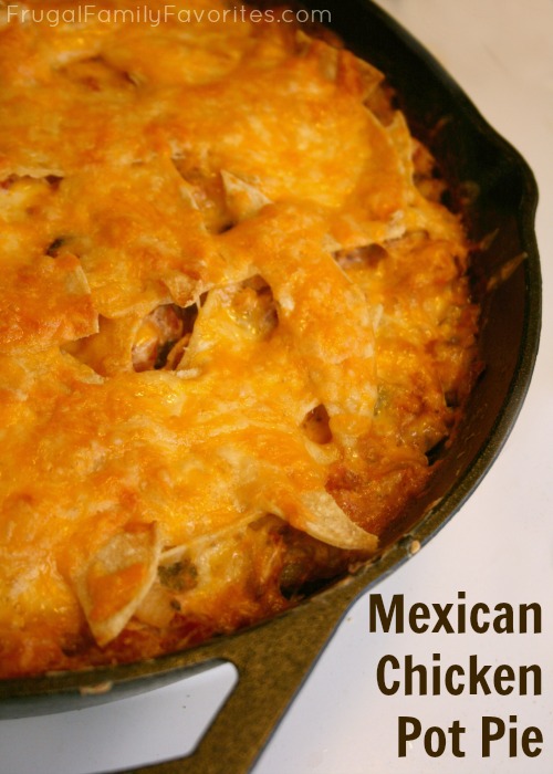 Looks like an interesting twist on a traditional comfort food. Mexican Chicken Pot Pie