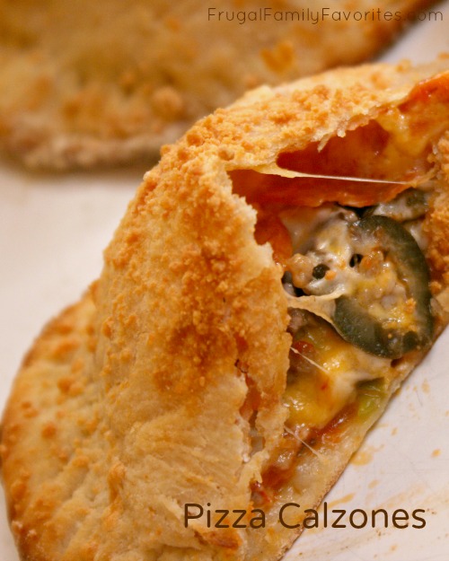 Easy pizza calzones - the kids love making these!