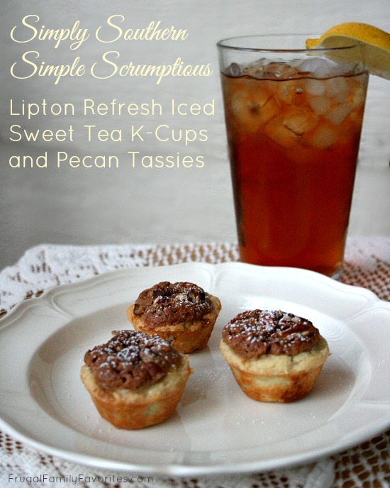 Yes, this is very southern... Pecan Tassies (a.k.a. Pecan Tartlets) and iced sweet tea! #sponsored #TeaTimeSavings