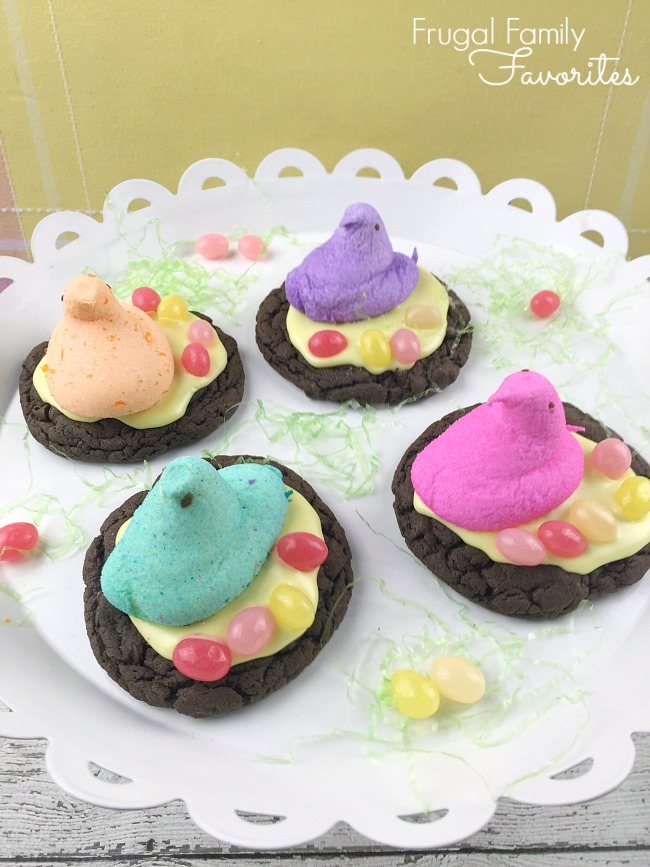 Easter Peeps Chocolate Cookies are an easy Easter dessert recipe that will thrill children (of all ages).